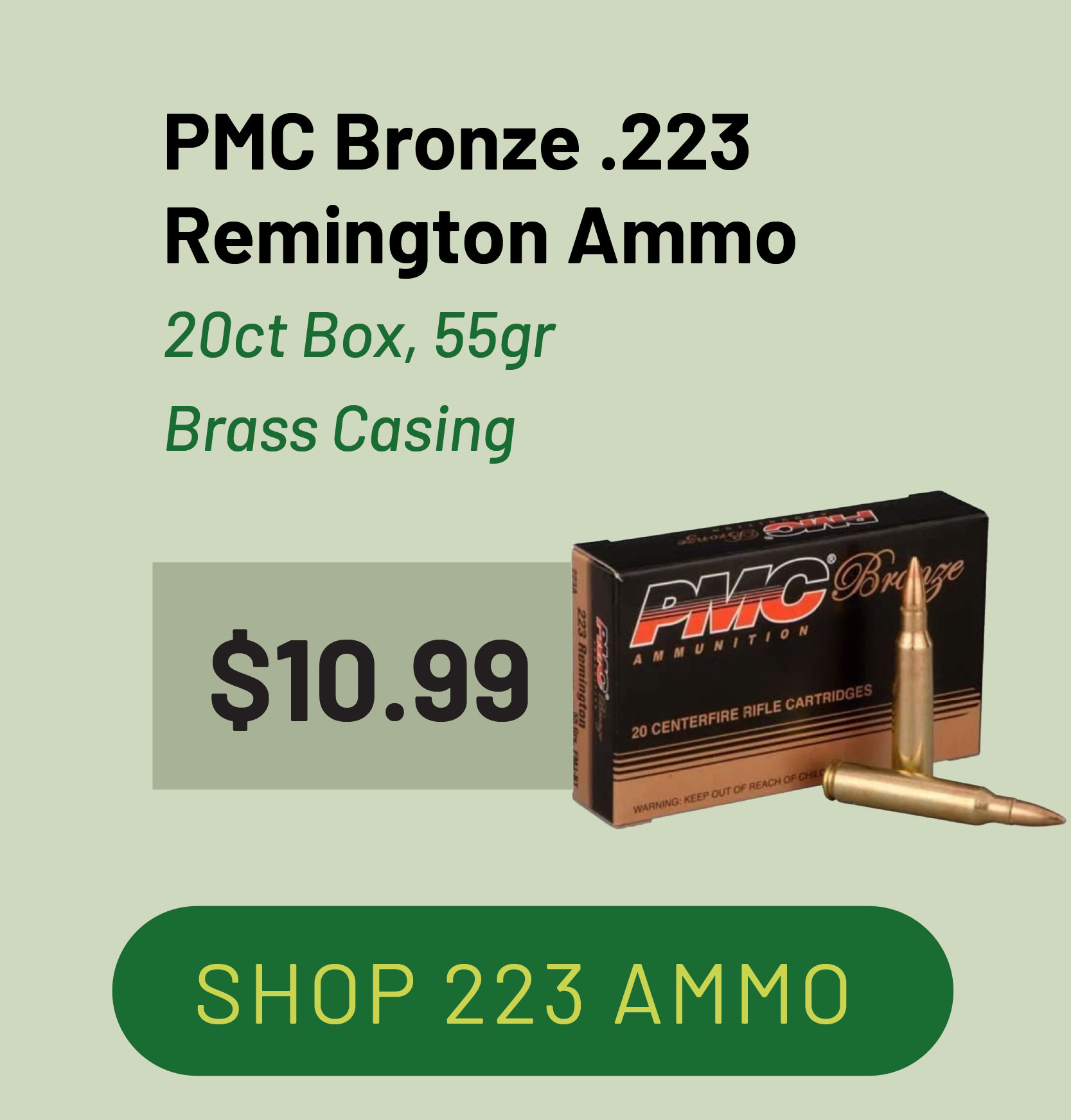 Shop PMC Bronze .223 Remington Ammo
